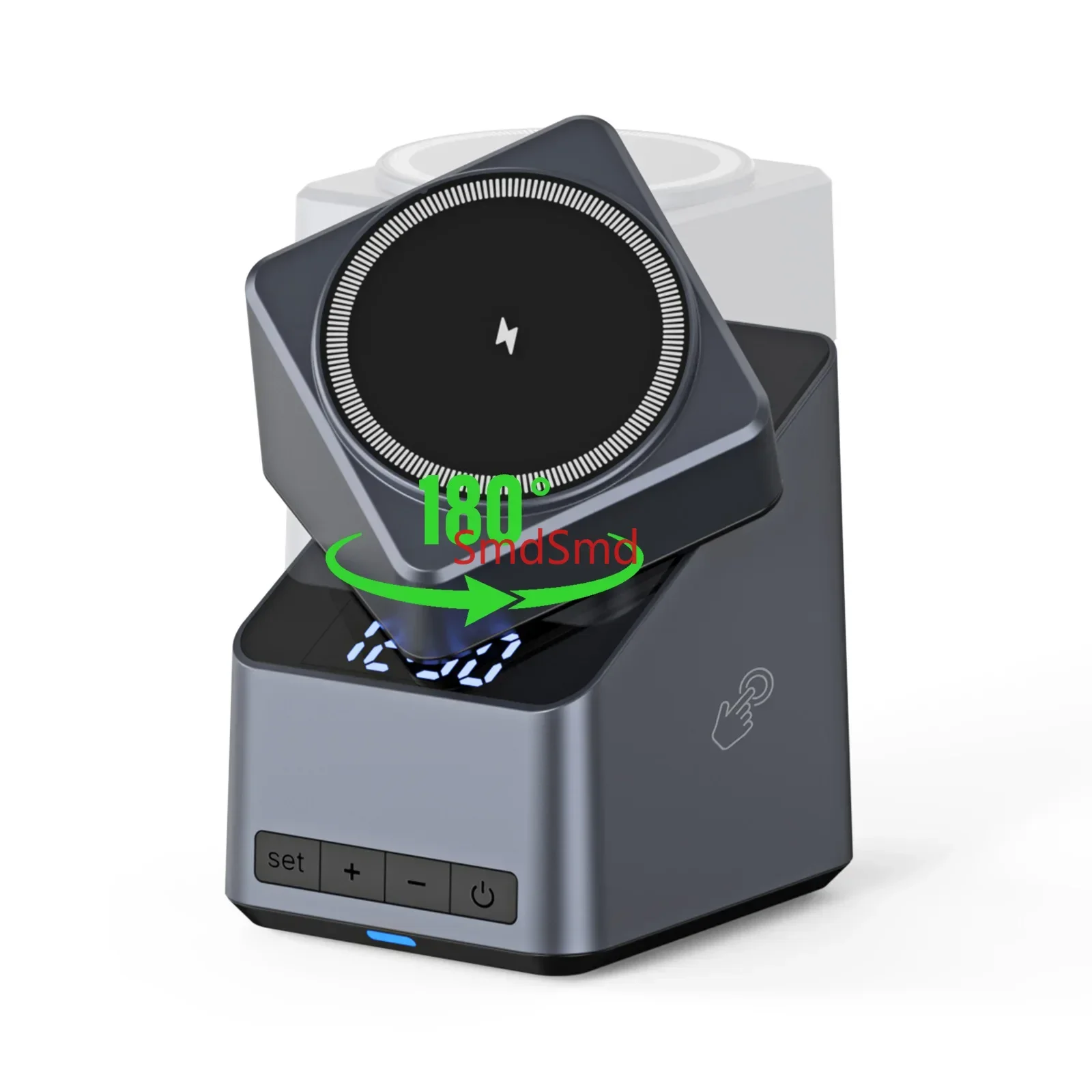 Magnetic 4 in 1 Auto Rotation Wireless Charger Fast Charging Up To 15W for  16 15 14 13 Pro Max, Iwatch, Airpods Pro