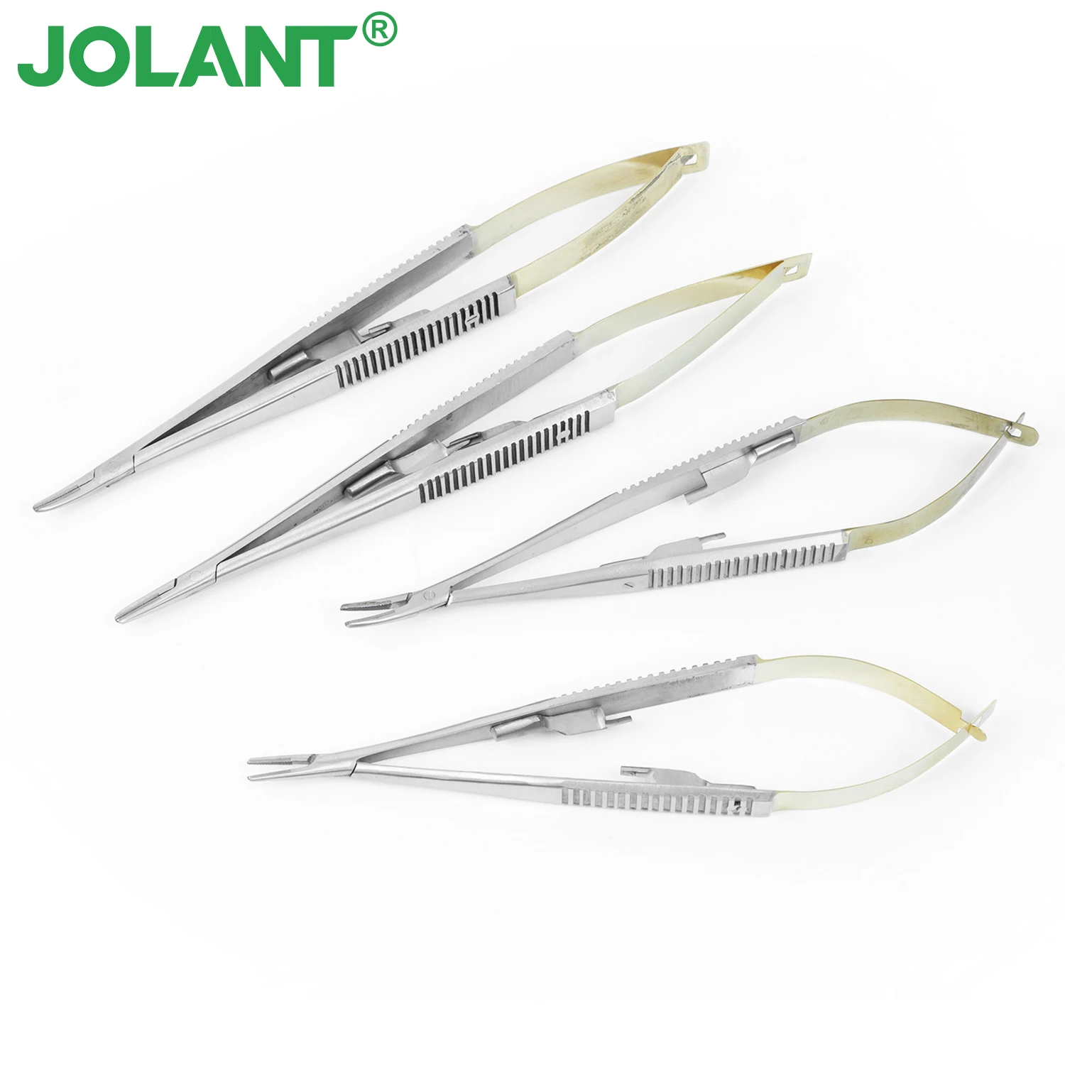 JOLANT Dental Implant Castroviejo Needle Holders Straight/Curved Head 14cm/16cm Needle Holding Forceps Tweezer Dental Forceps