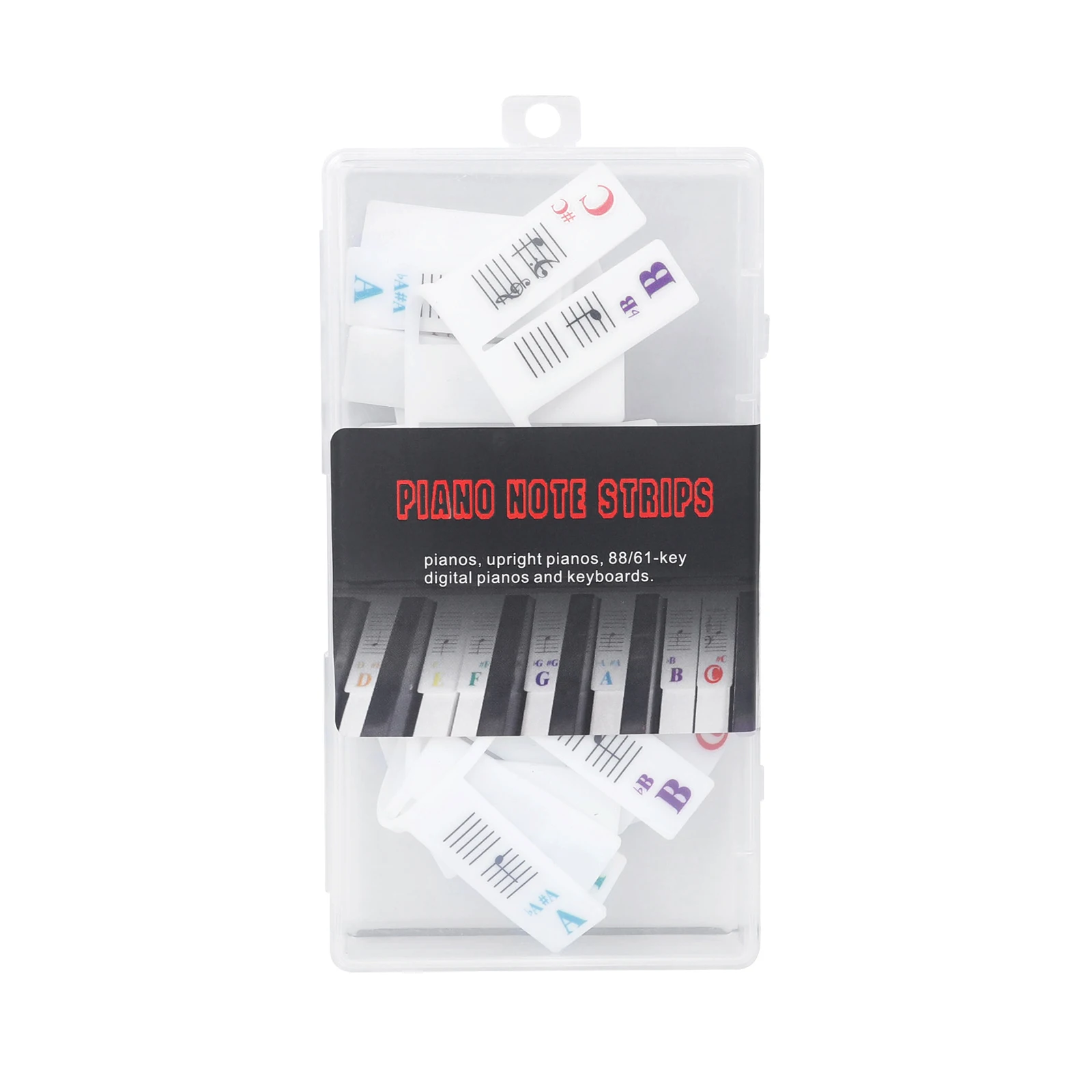 Removable Silicone Overlay Piano Keyboard Notes Guide 61 /88-Key Full Size Reusable Piano Keyboard Accessories
