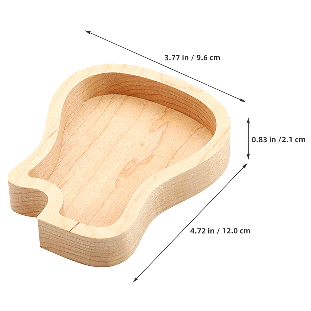 

Creative Wooden Guitar Storage Organizer For Acoustic Guitar Ukulele Picks Natural Wood Thumb Finger Case