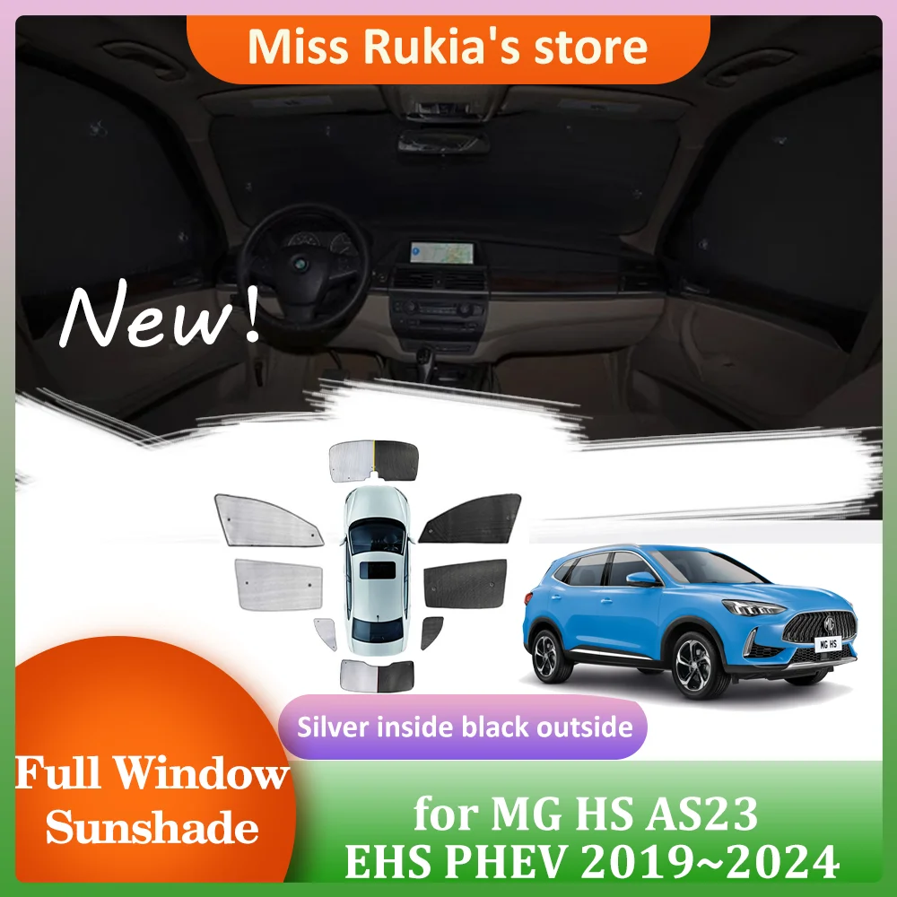 

Car Sunshades for MG HS AS23 EHS PHEV 2019~2024 Roof Windows Sun Visor Windshield Pad Curtain Sunroof Anti-UV Cover Accessories