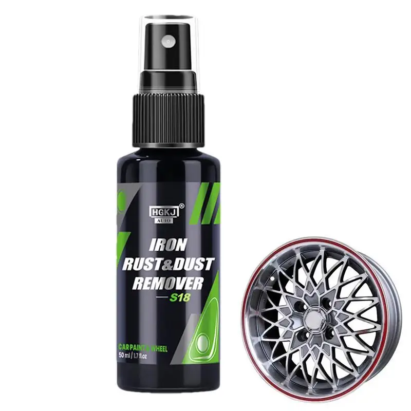 50/100ml Rust Remover Spray Metal Surface Chrome Paint Car Maintenance Iron Powder Cleaning Super Rust Remover Cleaner