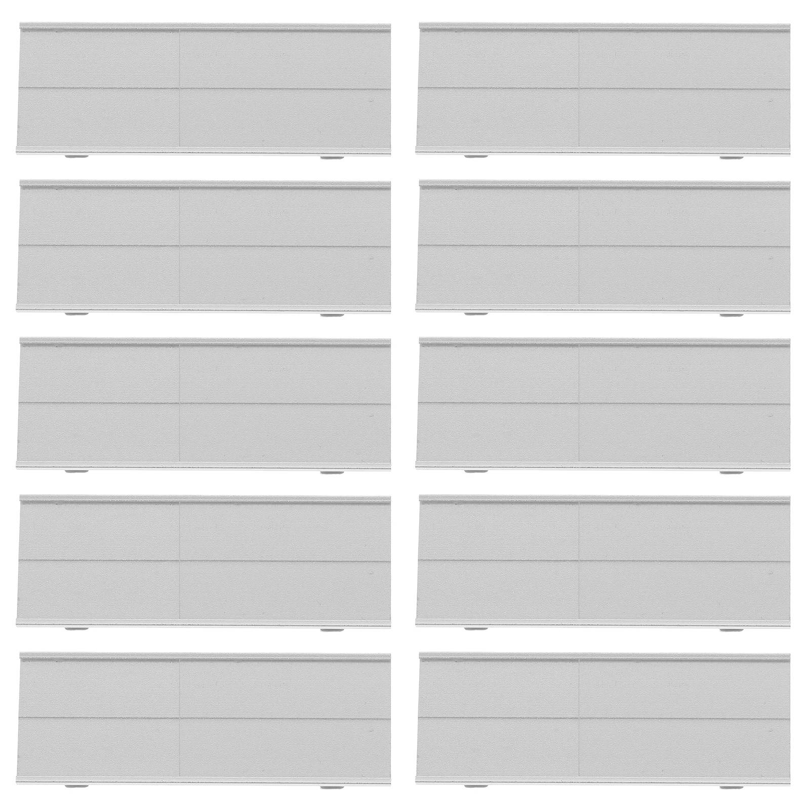 

10Pcs Premium Aluminum Name Badges Secure Tag Holders Professional Identification Tags Small Sign Holders With