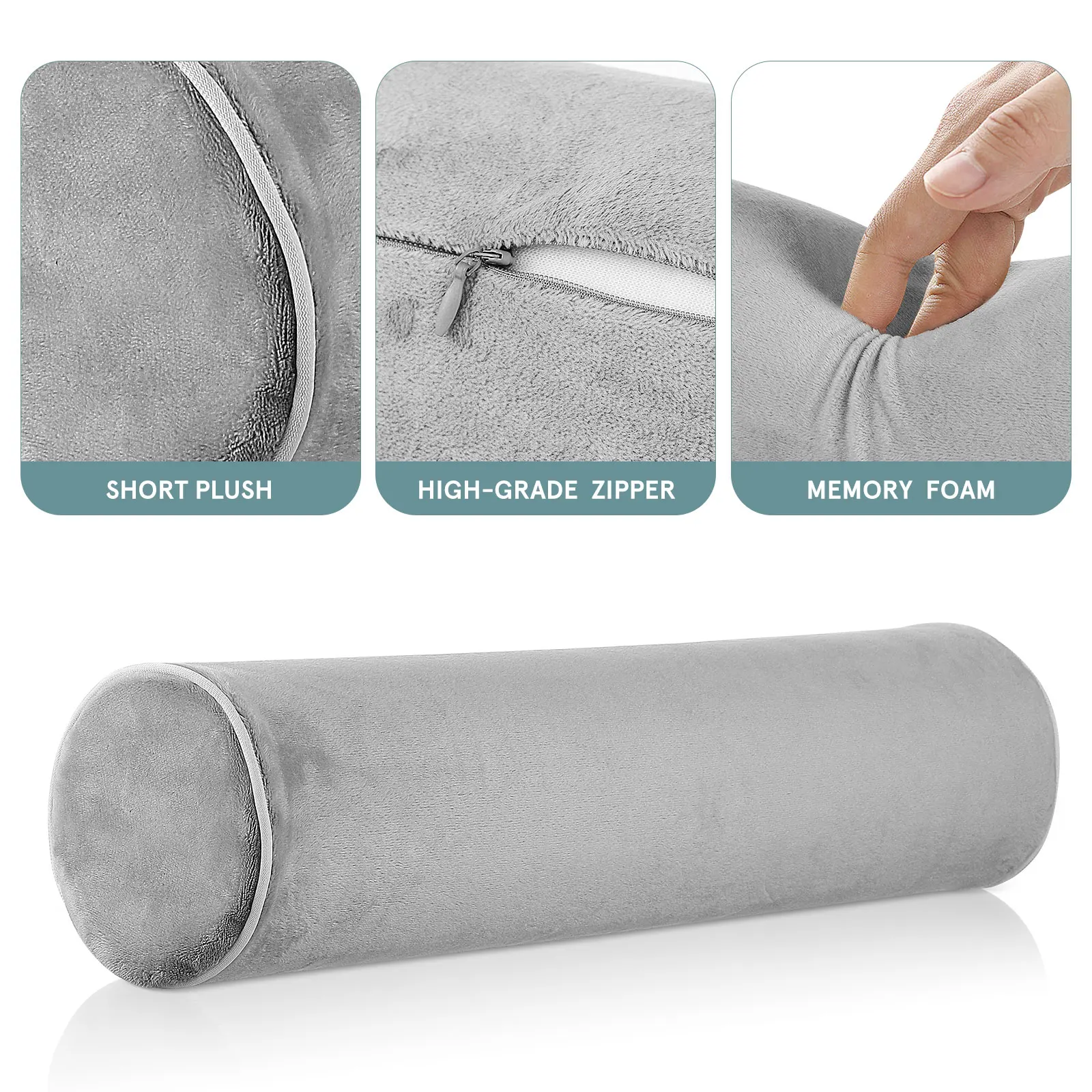 

Cervical Pillow for Neck Pillows Sleeping Support Round Memory Foam Body Adults
