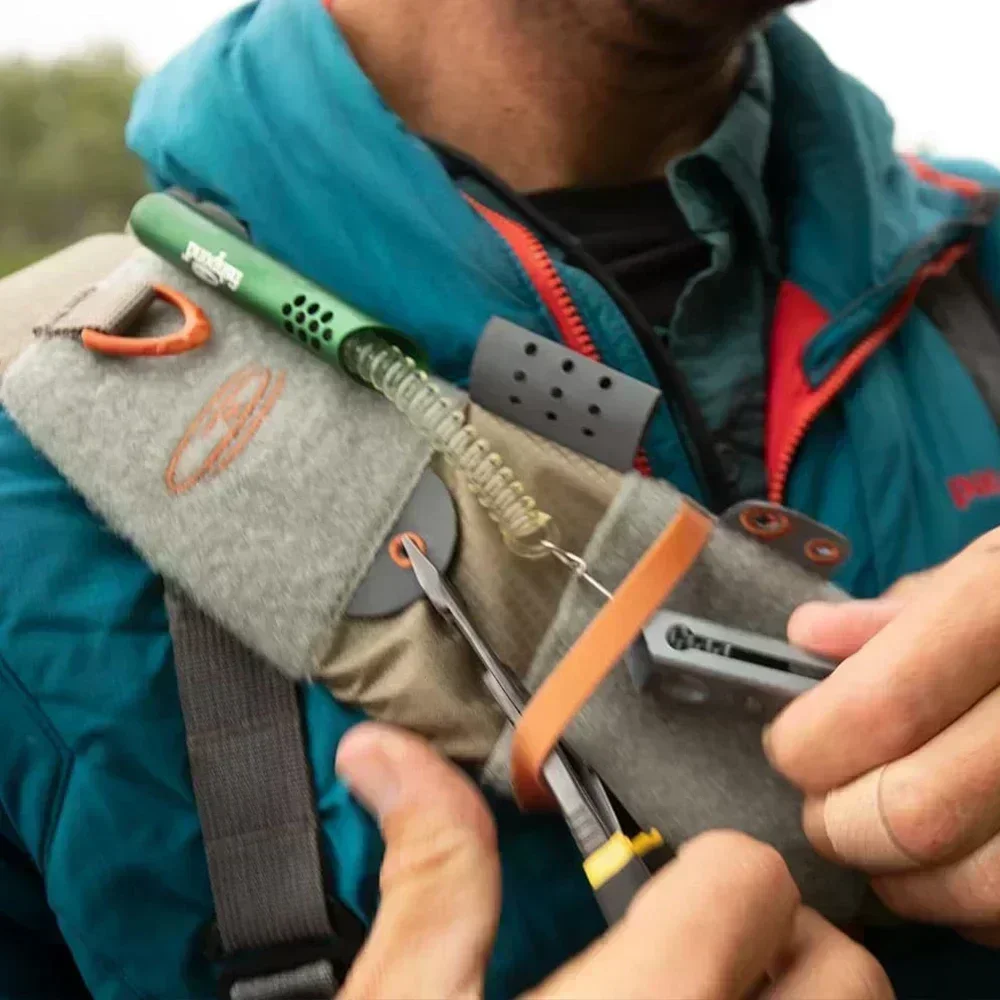 Hüfttasche Fliegenfischer-Brusttasche Wader-Gürtel Wading Summit Sling – Detail 19