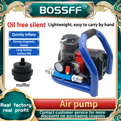 21V Portable Air Compressor with Pressure Gauge Car Tire Pump Cylinder Power System Mini Air Compressor Car Tire Inflation Pump