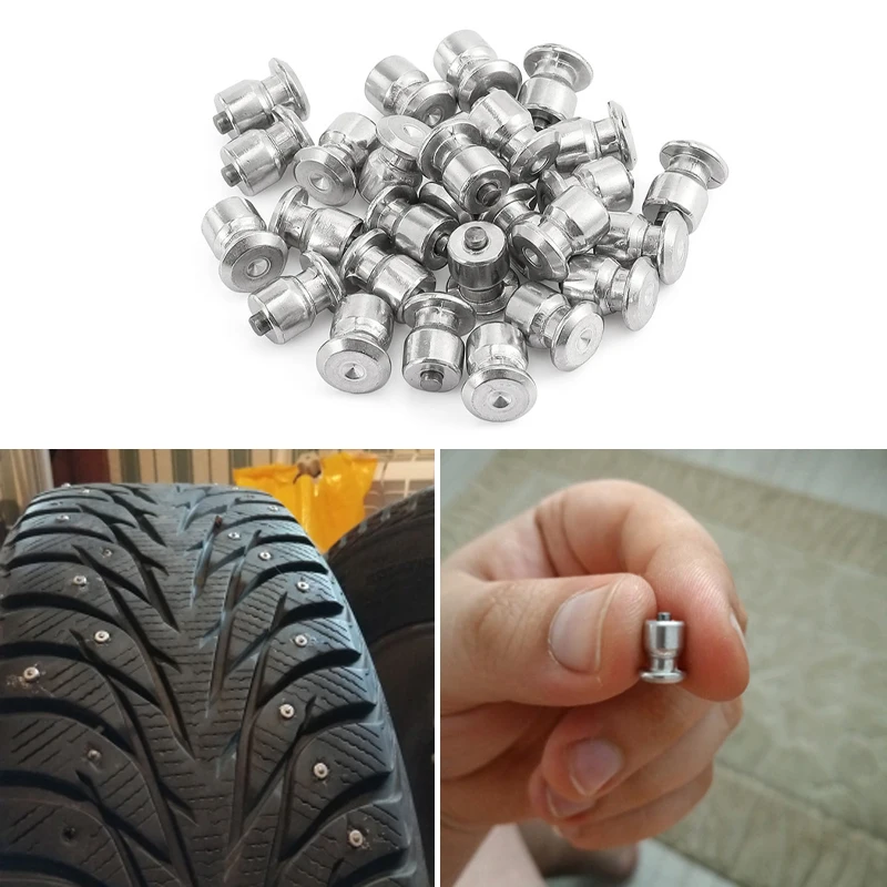 New Arrival Winter Wheel Car Tires Studs Screw Snow Spikes Wheel Tyre Snow Chains Studs for Shoes ATV Car Motorcycle Tire 8x10mm