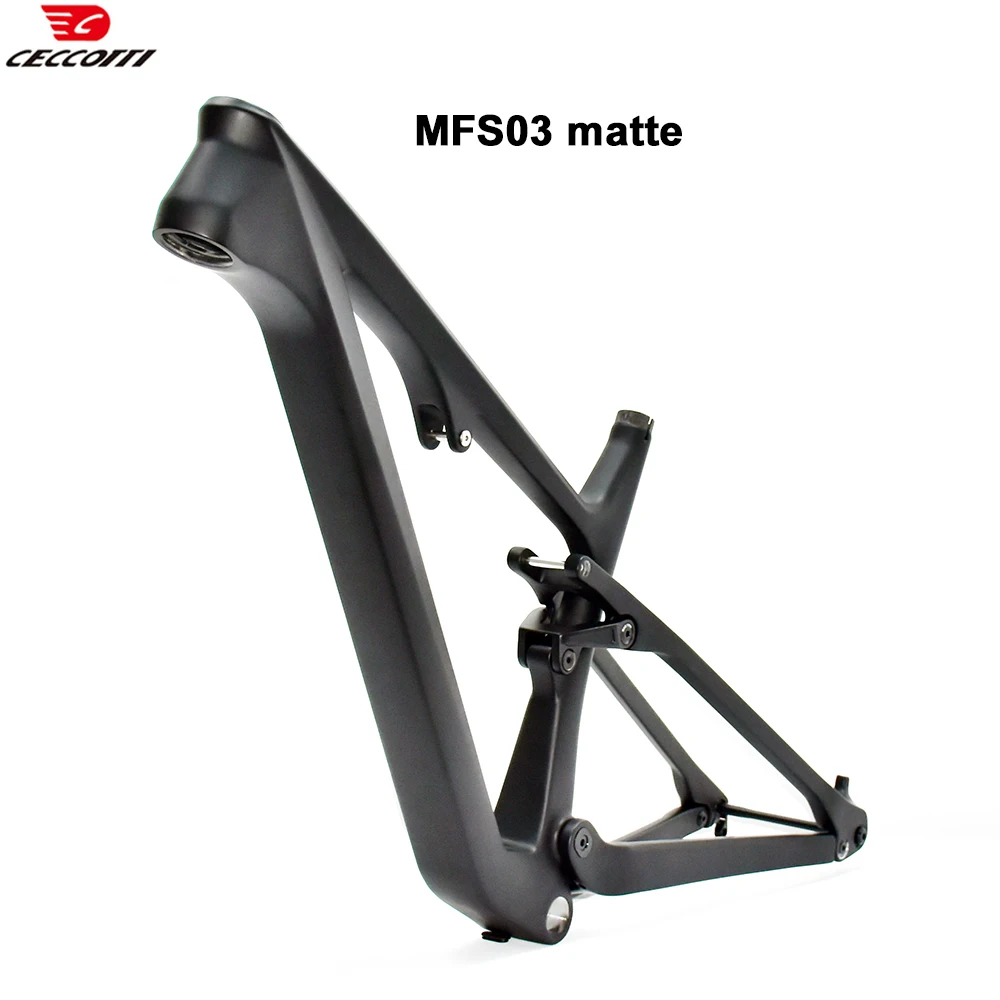 CECCOTTI Newest 29er suspension MTB 148*12 Boost Full hidden cable Design BSA 73mm thread 29er MTB Carbon bike frame