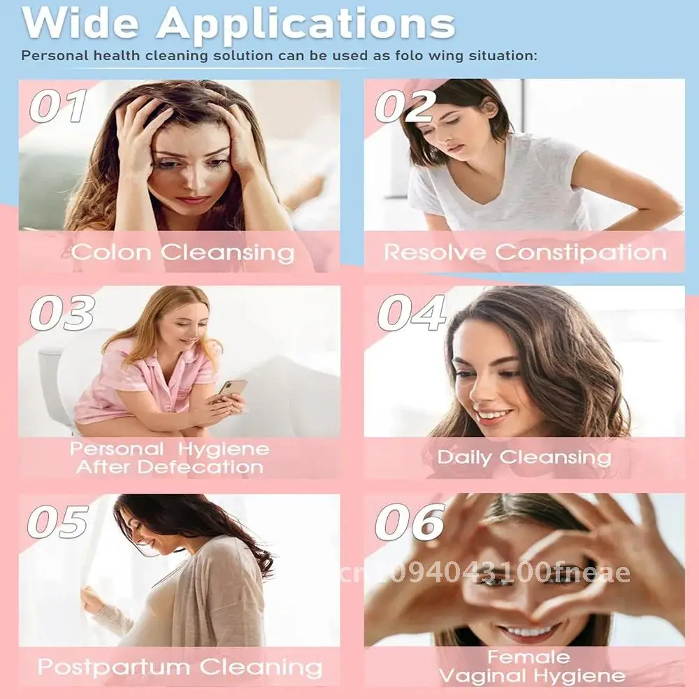 

Медицинский очиститель для биде, 5-заглушка для клизмы, отверстия для клизма, бутылка для стручка толстой кишки для очистителя, шприц для ануса, система душа, клизма