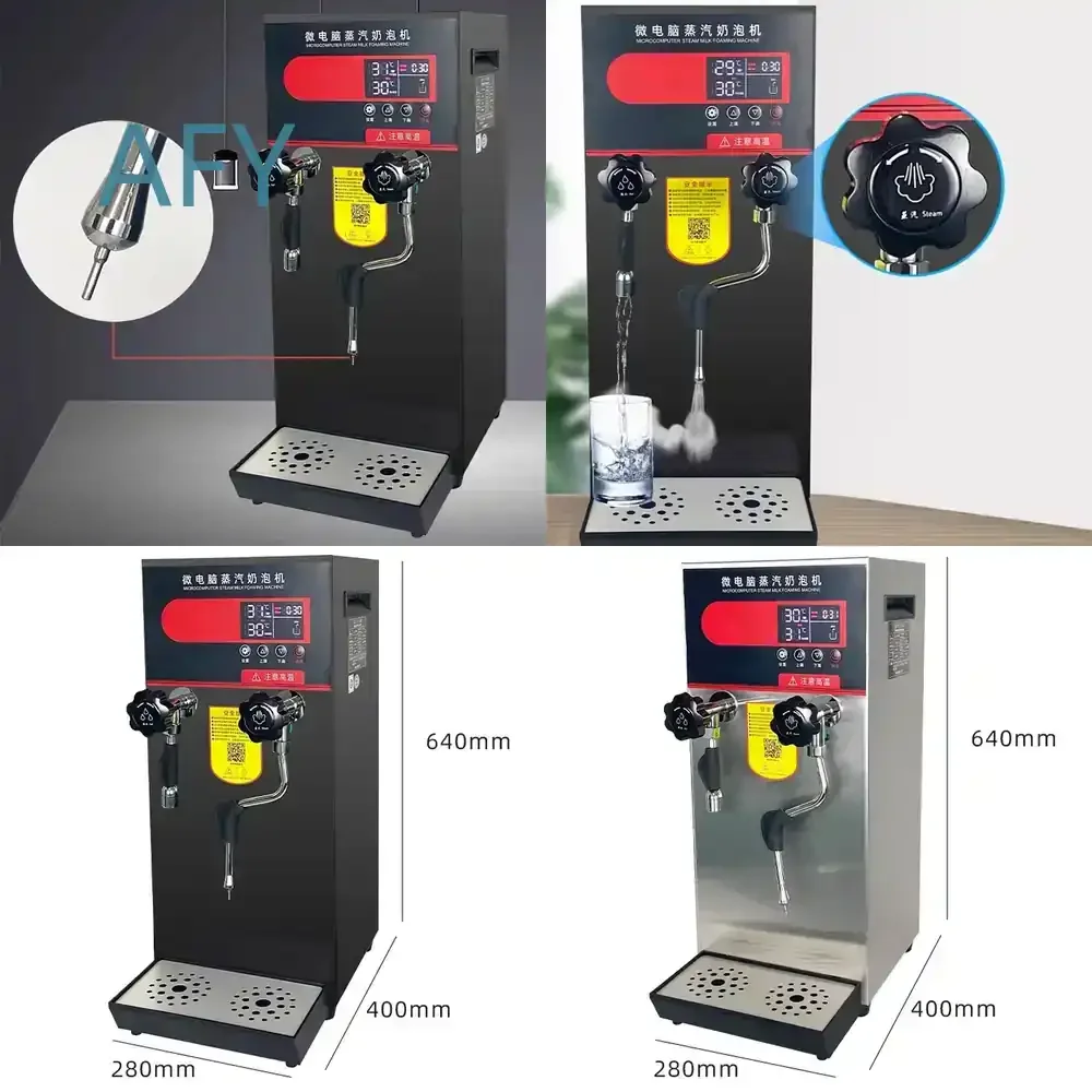 12L Micro Computer Milk Frother Steamer Hot Water Boiler Machine for Coffee Steam Boiler Boiling Machine for Espresso Machine