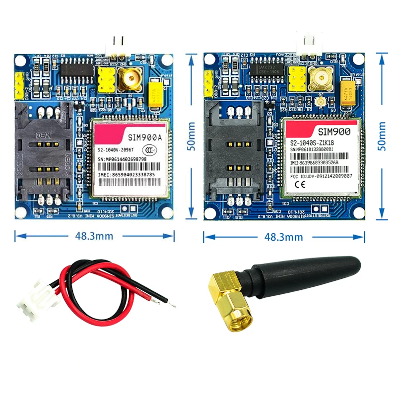 SIM900A SIM900 MINI V4.0 беспроводной модуль передачи данных GSM GPRS комплект платы с антенной C83