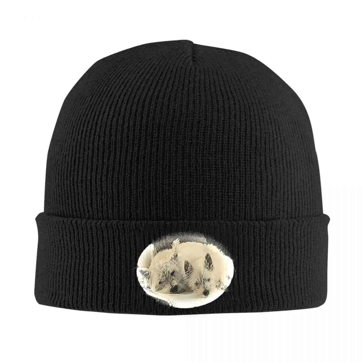 Westie West Highland White Terrier Dog Beanie Hats Skullies Beanies Kpop Warm Soft Adult Unisex Caps Autumn Design Bonnet Hats