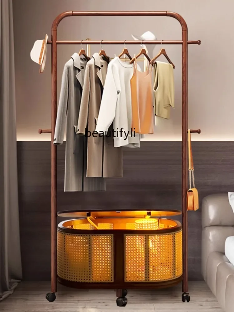 

K185 Floor-Standing House Wall Solid Wood Coat Rack Indoor Simple Clothes Rack Removable Storage Rack Furniture