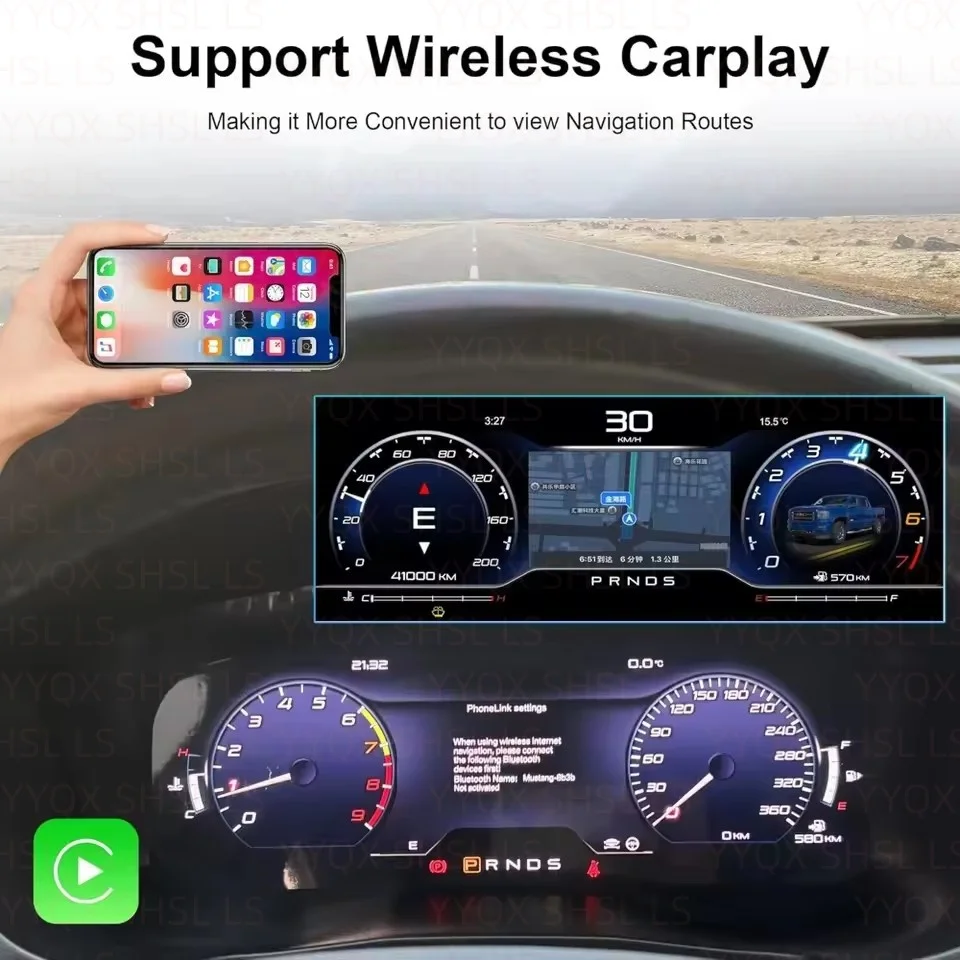 

Цифровая приборная панель LCD для Ford Explorer 2011-2019: виртуальный кокпит, дисплей приборов, GPS-навигация