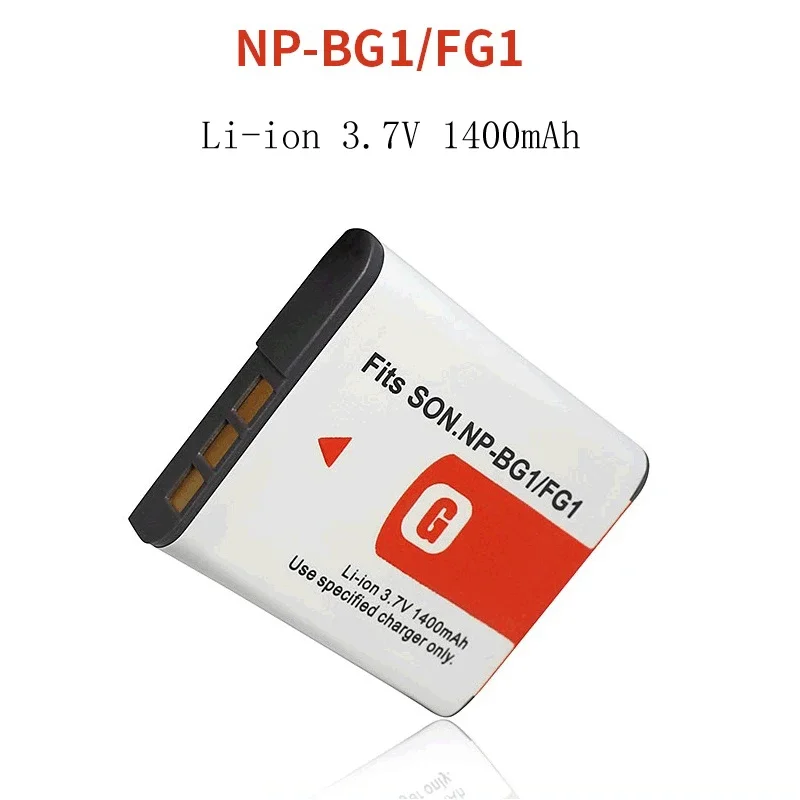 3.7V 1400mah NP-BG1/FG1 Battery FG1 DSC T20 T100 HX30 W120 W125 W130 W150 W170 W200 W210 W220 W230 W290 Digital Batteries