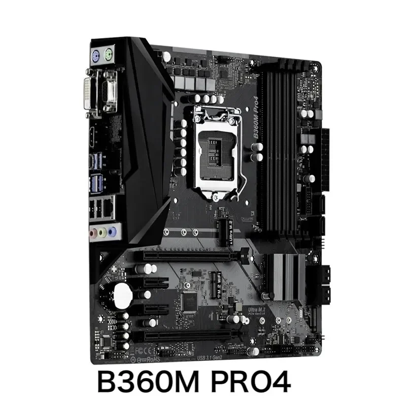 For Asrock B360M PRO4 Motherboard Support 8th Generation CPU LGA 1151 DDR4 Mainboard 100%Tested OK Fully Work Free Shipping