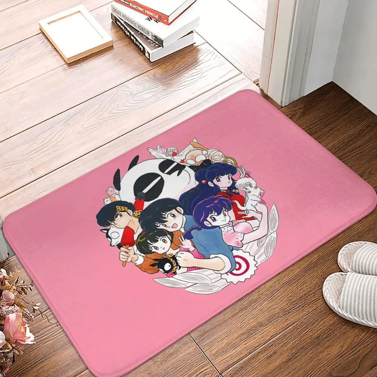 Ranma Non-slip Doormat Living Room MatRanma 12 Balcony Carpet Welcome Rug Bedroom Decor