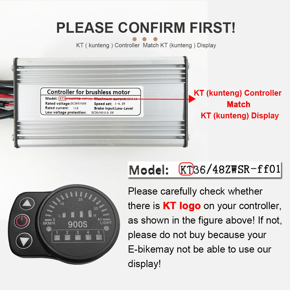 KT Ebike عرض LED900S 24 فولت 36 فولت 48 فولت SM/مقاوم للماء دراجة كهربائية عرض ل دراجة كهربائية ebike تحويل عدة الملحقات #6