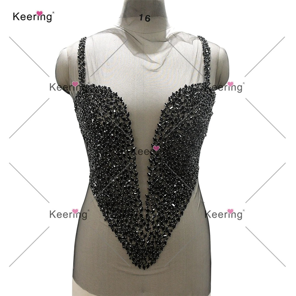 Silver Rhinestone Body Applique Sew-On for Wedding Dress Fashion Hot Sale New Arrival WDP-531