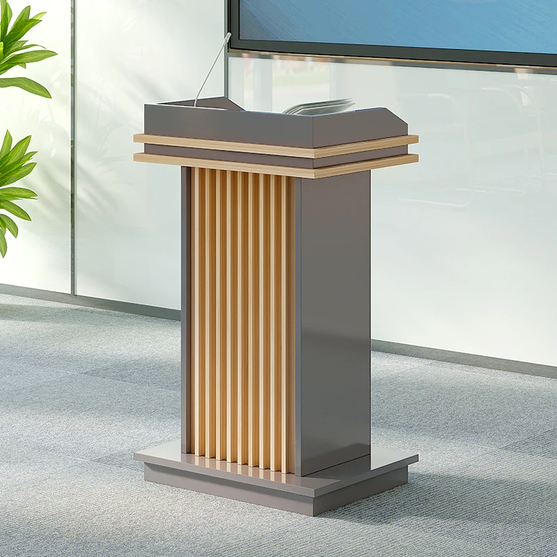 Lecture desk, speaking desk, welcome reception desk, podium table, podium for training