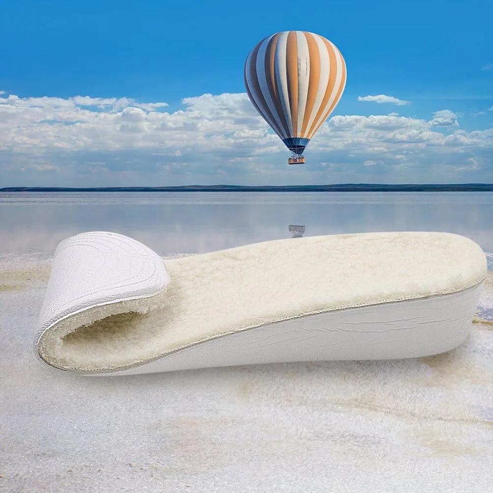 

Height Increase Insoles Taller Pad 15mm Size S 25mm Size L Beige Wool Heightening Lift Non Slip Shoe Insole Men Foot Care Tool