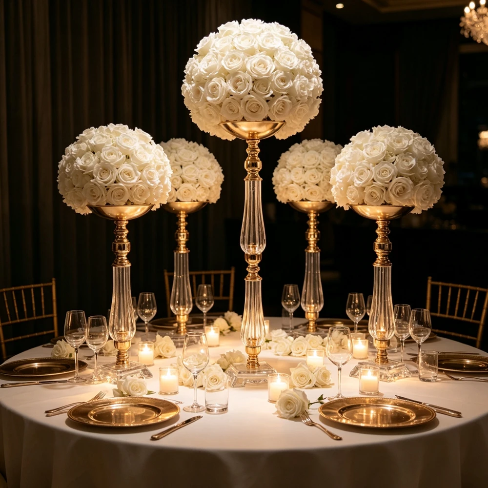 3-10ps)60cm-100cm)not Glass Chandelier Crystal Wedding flower Riser Stand ,acrylic Crystal Flower Stand Chandelier Table stand
