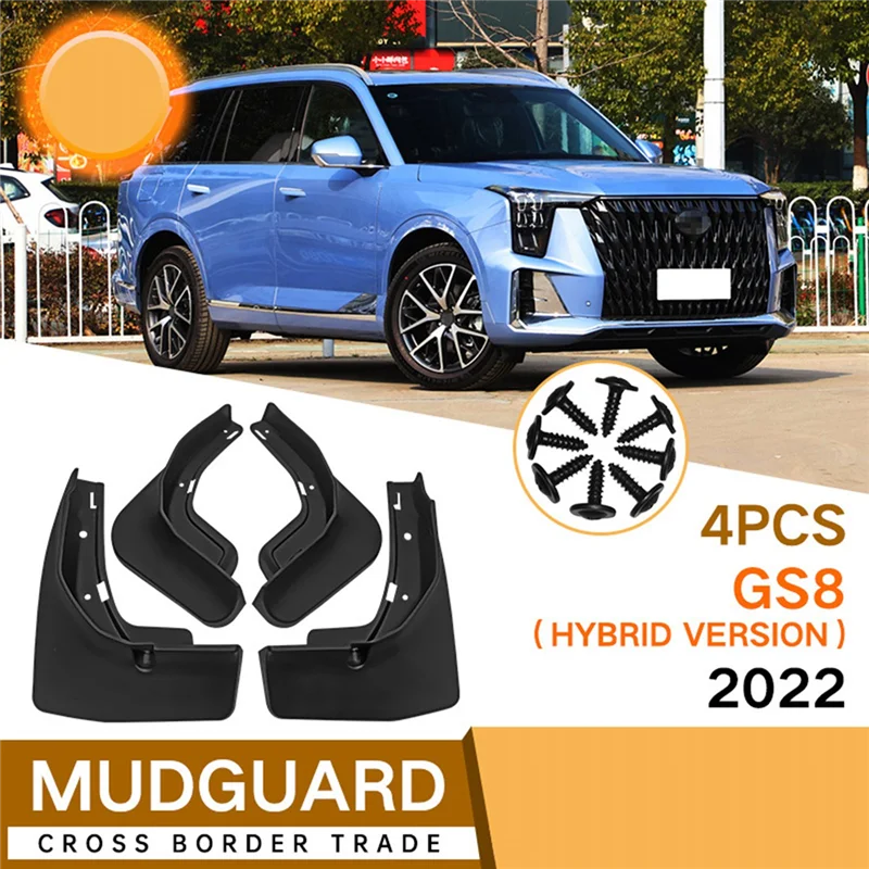 4Pcs Car Mud Flaps for Trumpchi GS8 Hybrid 2022 Mudguards Fender Mud Guard Flap Splash Flaps