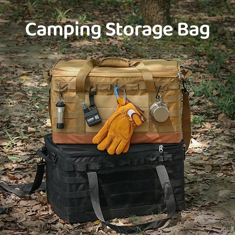 

Outdoor Camping Storage Bag Multifunctional Gas Tank Storage Bag Large Capacity Crash-proof Picnic Bag Cooking Utensil Organizer