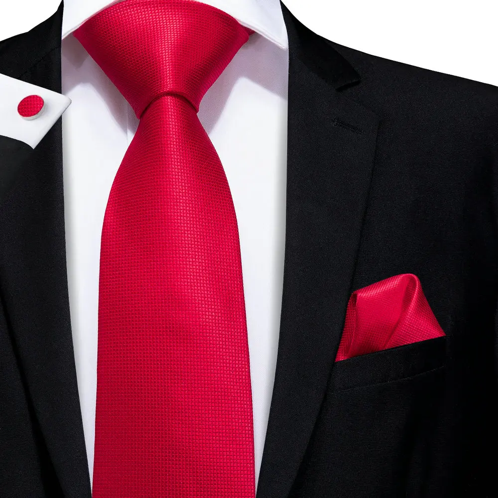 Hi-Tie Fashion 40 Styles Gravata Men\'s Tie Hanky Cufflinks Set 100% Silk Necktie Ties for Men Business Wedding Party Dropshiping