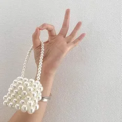 Mini sac à main en perles pour femmes, sac à main initié par la croix, petit sac à rouge à lèvres, porte-monnaie, sac à cosmétiques, designer de luxe