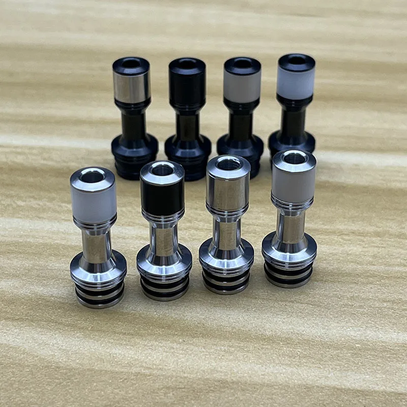 Il più nuovo 415 Long drip tip 510 thread 316ss pom peek bocchino 3mm vape tips per RDA RBA RTA tank atomizzatori accessorio E-cigs