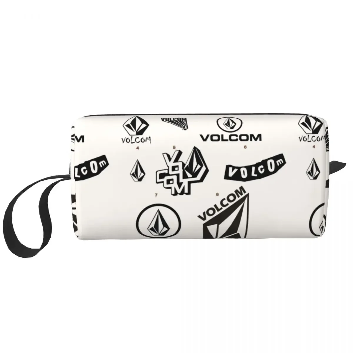 

Personalized Volcoms Logo Cosmetic Bag Women Cute Big Capacity Makeup Case Beauty Storage Toiletry Bags