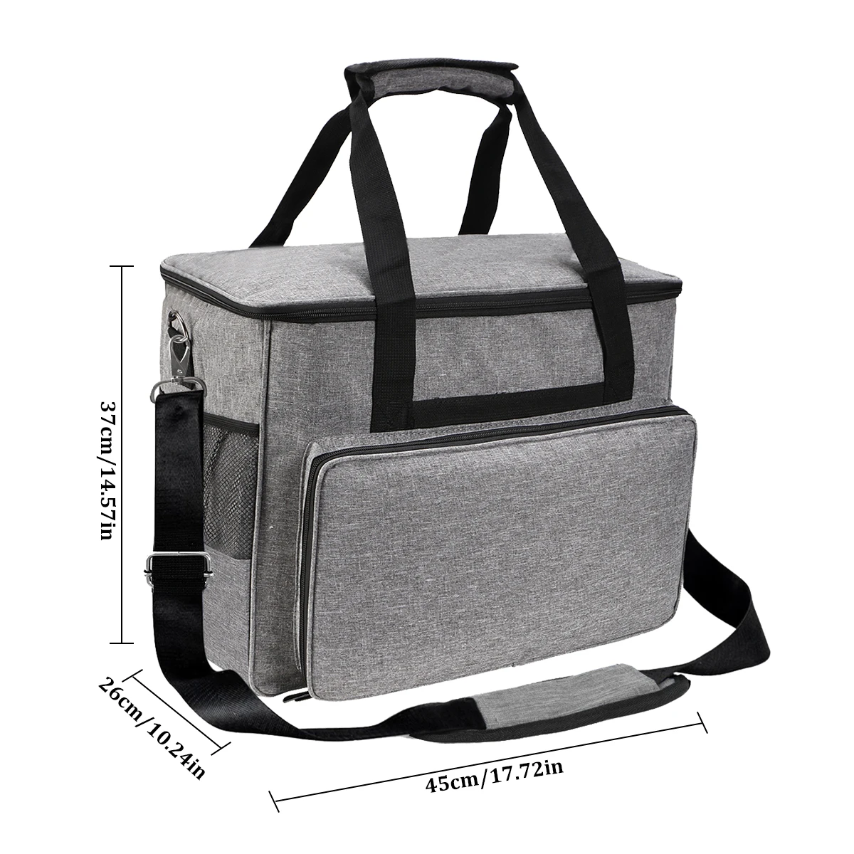 KOKNIT-estuche de transporte para máquina de coser, bolsa de almacenamiento, organizador de accesorios de costura de gran capacidad, bolsa de viaje con múltiples bolsillos