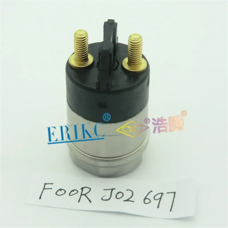 ERIKC F 00R J02 697 حاقن قضيبي مشترك صمام الملف اللولبي F00RJ02697 صمام فوهة الديزل F00R J02 697 لحاقن الوقود