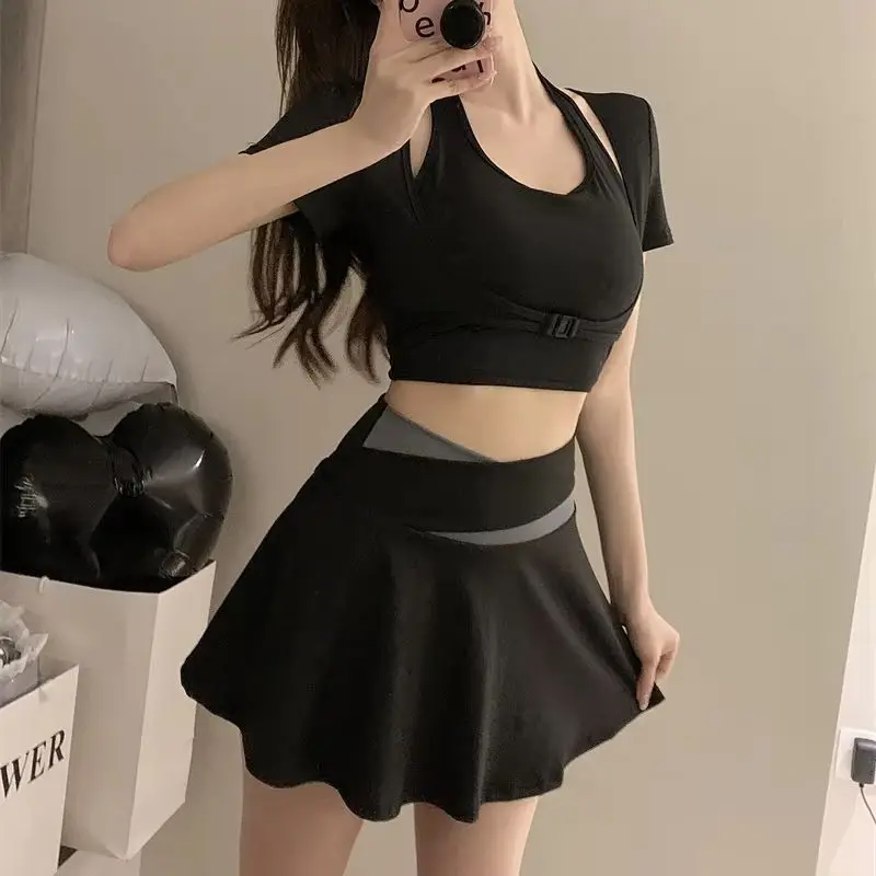 T-Shirt New Honey Peach Neck Top mit Brustkissen, kurze Passform, schnell trocknend, Yoga, Fitness, Sport, kurzärmeliges T-Shirt