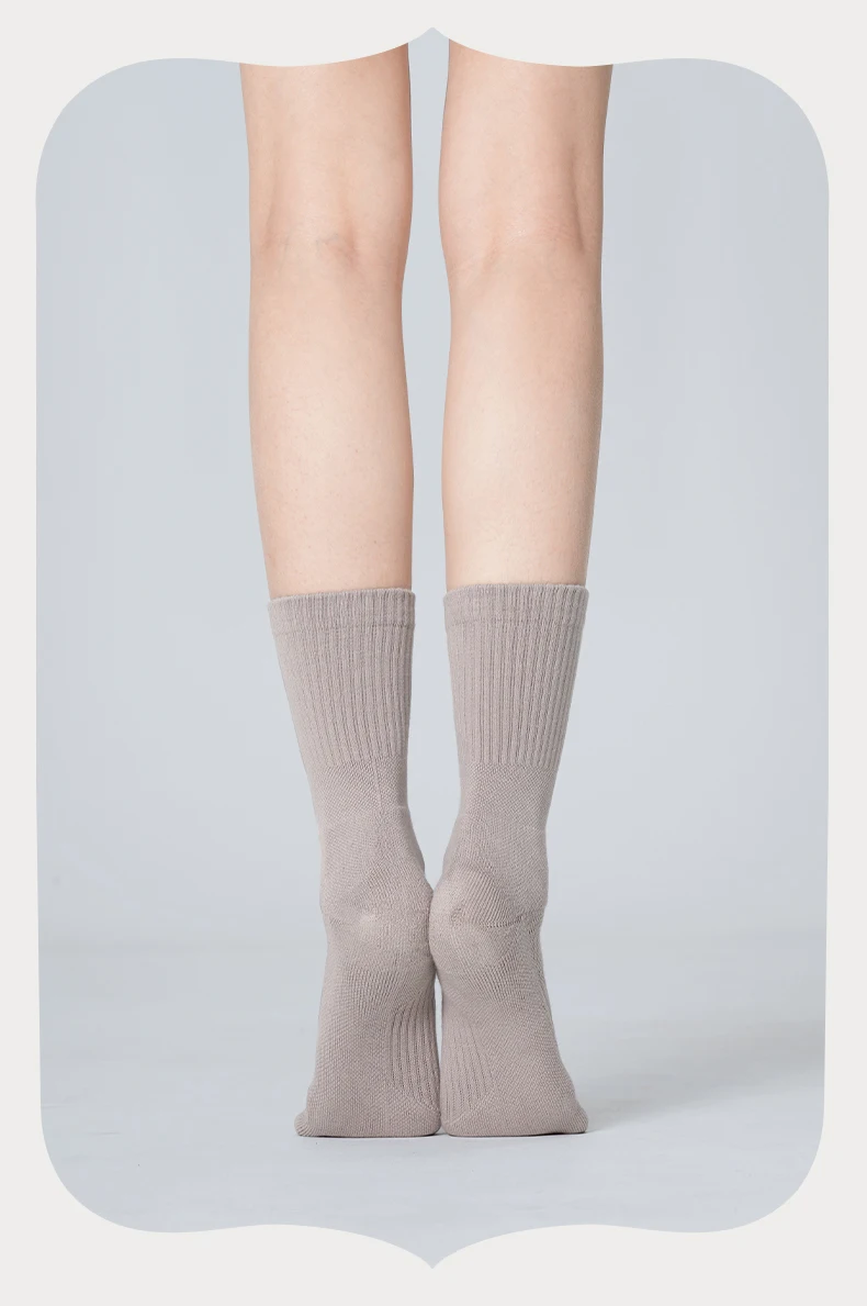 Rutschfeste Tanzsocken für Damen und Herren, moderne Ballett-Übungsstrumpfhosen mit Grifffüßen für Erwachsene, Yoga-Crew-Socken – Detail 12