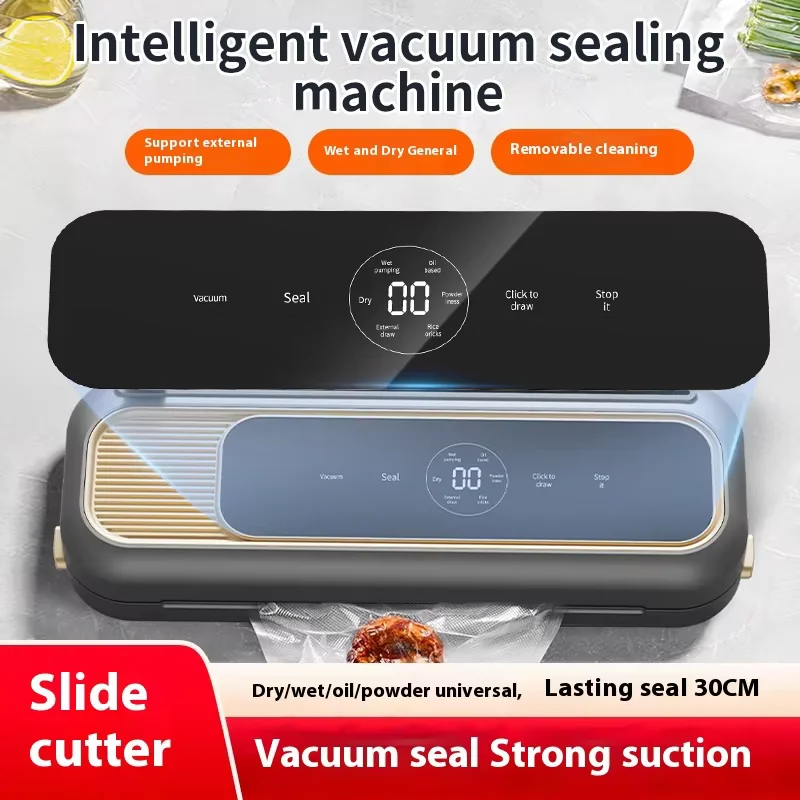 Household Fully Automatic Vacuum Sealing Machine Small Portable Food Packaging Plastic Sealing Machine