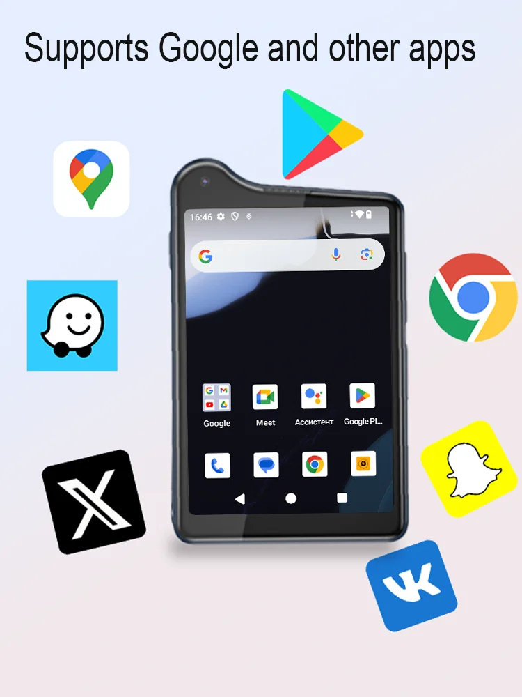 New Qin K25 Android 14 Google Paly MTG81 Touch screen 3.54 inches RAM4GB ROM 128GB Wifi Bluetooth Mini Phone