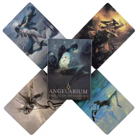 Angelarium Oracle Of The Emanations Cards A 33 English Divination Edition Deck Borad Games