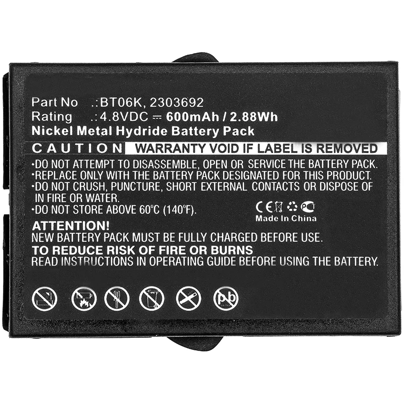 Crane Remote Control Battery for IKUSI 2303692 BT06K TM70/1 ATEX Transmitters RAD-TST70-1 T70-2 T71 T72 TM70 LV5 LV3 JS JS5 JS3