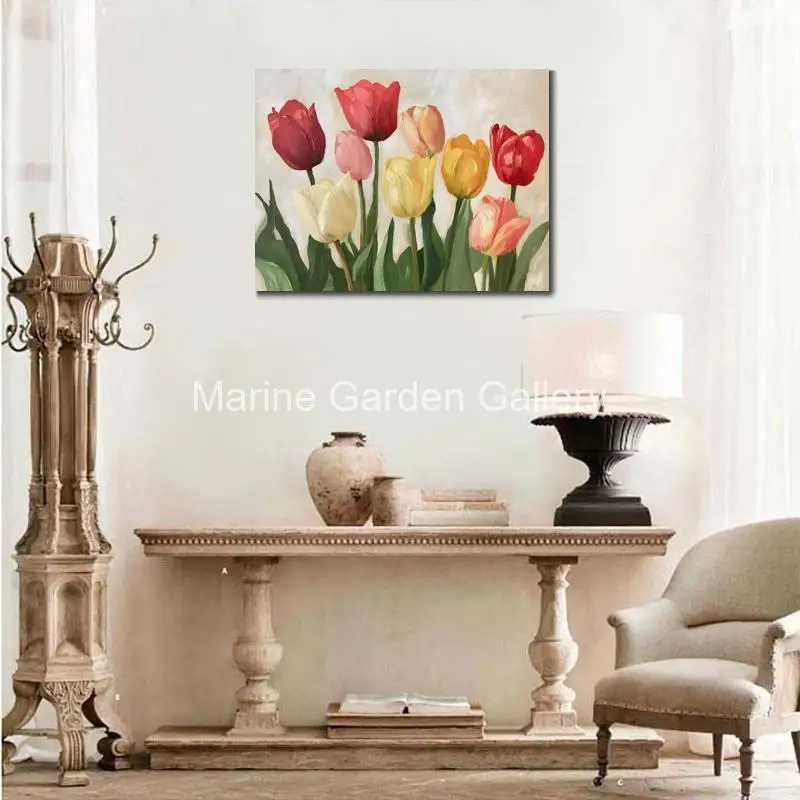 Abstract Canvas Art for Modern Living Room Decor Handmade Flowes Oil Painting Impressionist Modern Artwork Textured Large