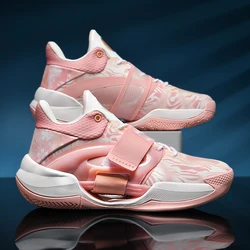 QQ-G869 High Quality Womens Basketball Sneakers Wearable Non-slip Training Sports Shoes Kids Cushion Basketball Shoes for Man