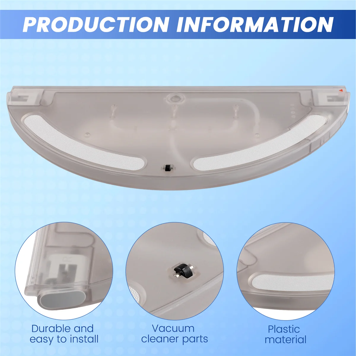 Water Tank for Xiaomi Dreame D9 / L10 Pro Vacuum Spares Cleaner Replacement Water Storage Box Accessories A