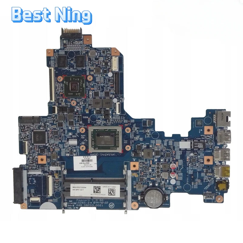 

For HP 17-Y Laptop Motherboard 448.08G02.0011 Mainboard with A6-7310 A8-7410 A10-9600 DIS R5 2GB R7 4GB