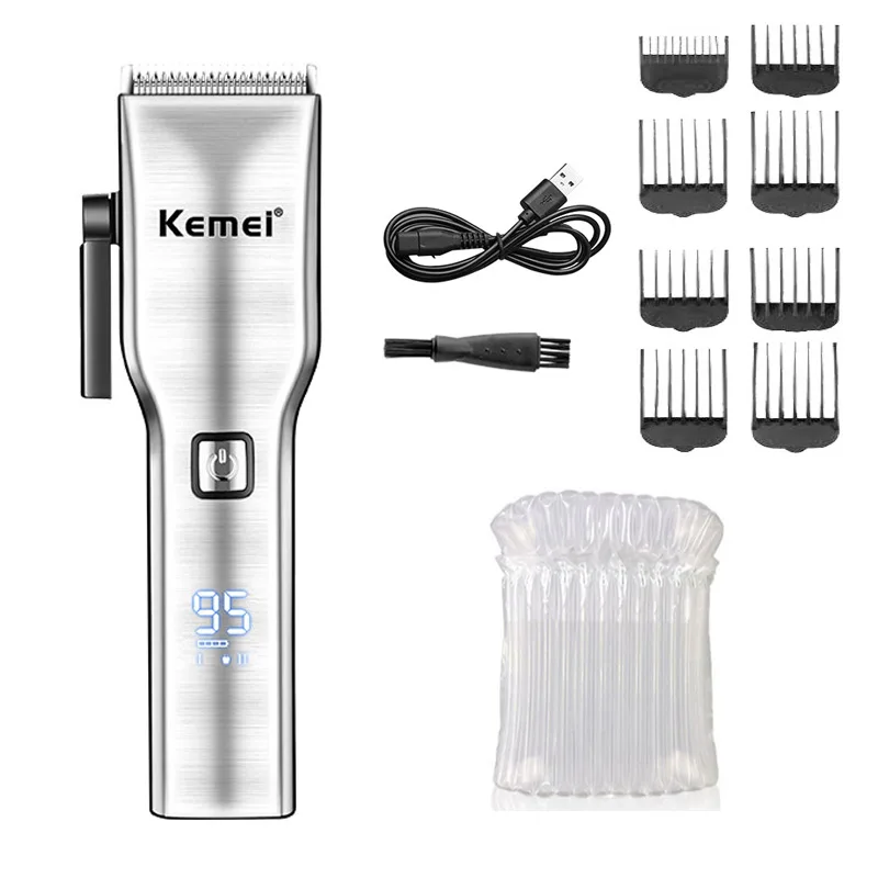 Kemei Electric Hair Clipper Rechargeable Hair Trimmer Machine Newly Design Beard Barber Razor for Men Style Tools KM-6050