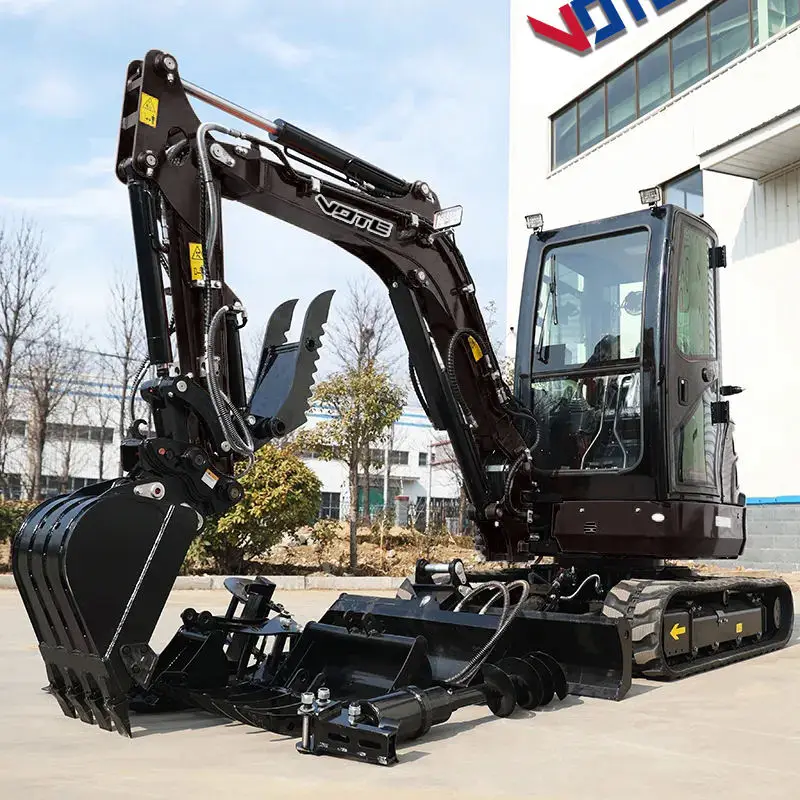 CE Excavator Mini China Crawler Excavator 3.5 Ton Handsome Appearance Long Boom Mini Digger Logo Customizable
