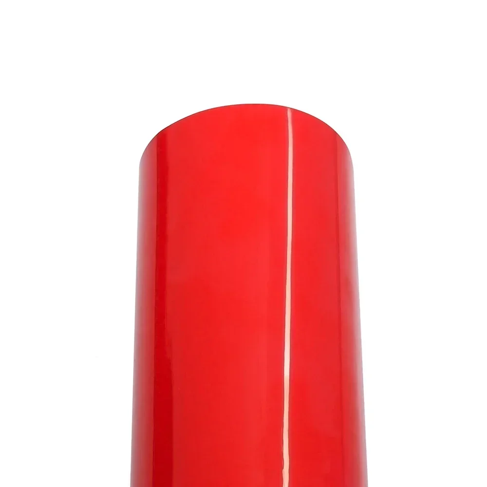 

0.5m Wide Glossy Red Car Sticker PET Car Wrapping Film Bubble Free Vinyl Film Auto Decal Car Exterior Accessories Decoration