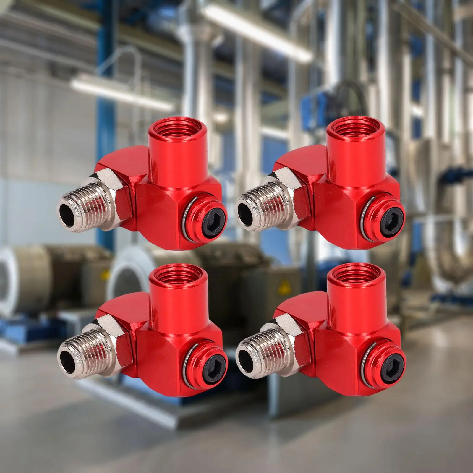 

4Pcs Air Hose Fittings 1/4 inch NPT Versatile Lightweight Air Tool Plug