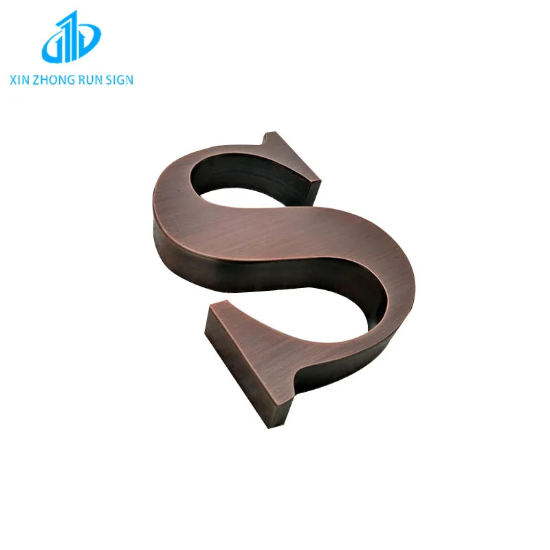 custom.Luxury Phone Holders with Flex LED Sign Metal Letters Shops & Buildings Wall-Mounted Stainless Steel Display