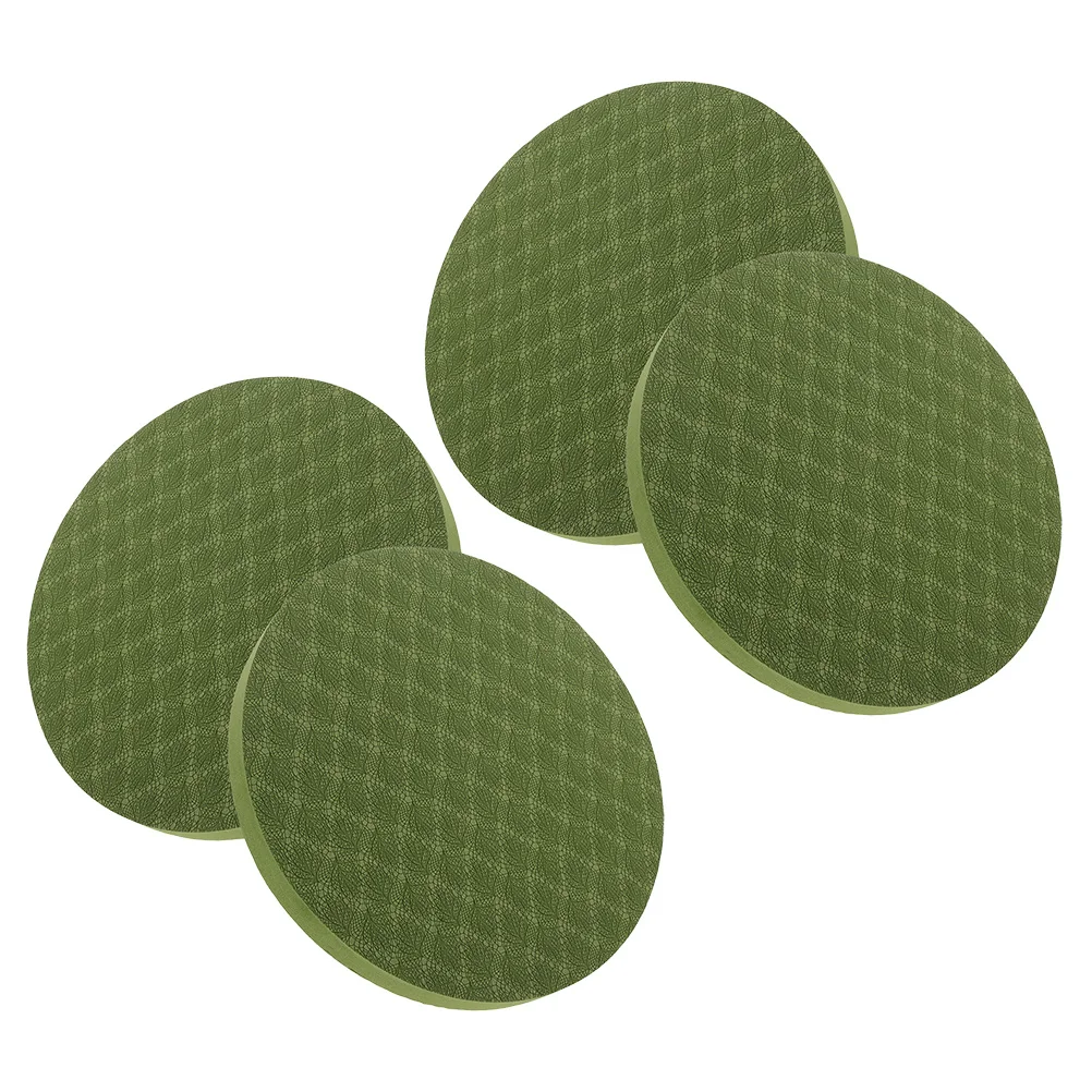 

2Pairs Round Yoga Knee Pad Foam Cushion Lightweight Portable Support for Elbow Knee Protection Balance Training Pilates Exercise